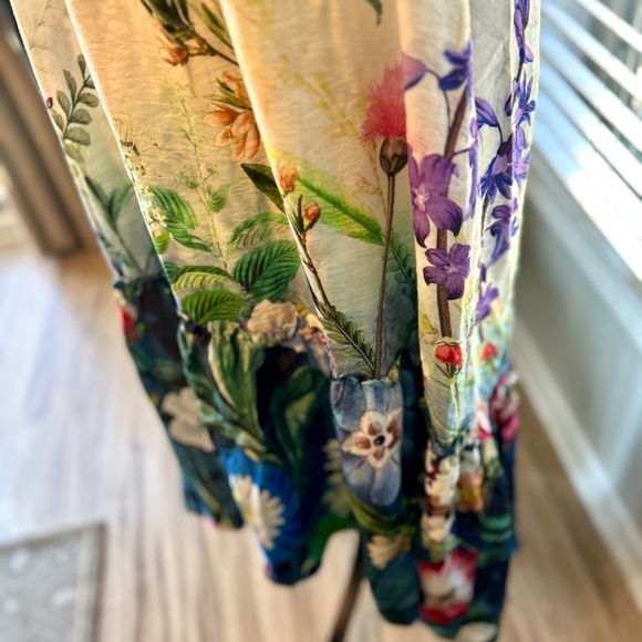 ANTHROPOLOGIE Strapless Maxi Dress, Ivory Floral, NWT! - Picture 12 of 14